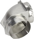 Whirlpool 4396006RW Genuine OEM Elbow Vent Connector For Dryers, Aluminium Accessory – Replaces 4396006