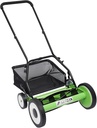 Manual Lawn Mower, 20-Inch 5-Blade Push Reel Lawn Mower with Grass Catcher, 65 Manganese Steel Reel Self-Propelled Lawn Mower with 14.17-inch Wider Handle for Lawn Mowing