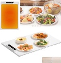 Electric Warming Tray with Adjustable Temperature, 2024 New Upgrade Electric Heating Tray, Foldable Food Warmer Fast Heating, Electric Warming Hot Plate Trays for Buffets Party