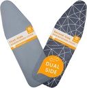 SAVUK Ironing Board Cover and Pad Dual Side X2 Lifetime Double Using Heavy Duty Thick Padding Heat Reflective Non Stick Scorch and Stain Resistant Adjustable 15x54 inch