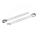 uxcell Split Cotter Pin, 4mm x 40mm Stainless Steel Clip Fastener Fitting for Automotive, Mechanics, Silver Tone, 30Pcs