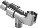 Adjustable Shower Head Holder for Handheld Shower Head, Shower Arm Mount for Connecting Shower Arm and Shower Hose 1/2 Inch Hand Held Shower Head Holder, Chrome