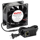Wathai 80mm x 38mm 8038 AC Axial Muffin Fan Dual Ball High Speed with 110V - 120V Speed Controlfor DIY Cooling Ventilation Small Exhaust Projects