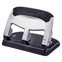 Bostitch Office EZ Squeeze Heavy Duty 3-Hole Punch for Home Office & School, 40-Sheet Capacity, One-Touch Reduced Force, Sleek Silver Design