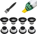 8 Pack Duck Vacuum Filters Compatible with Compact Cordless Vacuum Cleaner,Washable and Reusable Vac Parts as Seen on TV