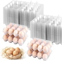 50 Pack 12 Count Plastic Egg Cartons - Bulk Cheap Clear Reusable Egg Containers for Chicken Eggs, Dozen Egg Storage Solutions. (50)