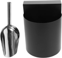 Garneck Metal Ice Scoop Storage Box Ice Cube Scoop for Freezer Bin Home Freezer