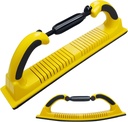 Toromp 2-3/4" x 15-3/4" Adjustable Radius Flex Longboard Hand Sanding File Block with Hook & Loop Backing - Use Continuous Rolls or Sandpaper Sheets for Automotive, Woodworking