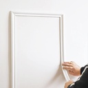 Peel and Stick Chair Rail Molding, Self-Adhesive Wall Trim for Home Decoration & Wall Protection, 3m x 32mm