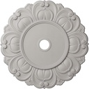 Ekena Millwork CM32ANUWF Angel Ceiling Medallion, Ultra Pure White, 32 1/4"OD x 3 5/8"ID x 1 1/8"P