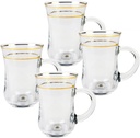 STP GOODS Glass Coffee and Tea Glass Set of 4 (Inspiration)