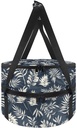 Cake Carrier Blue Floral Insulated Casserole Carrier 9x13 Pie Carriers for Transport for 2 Pies for Hot or Cold Food Lasagna Holder Tote for Picnics Beaches