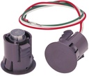 SDC MC-4 Recessed Magnetic Door Position Sensor, SPDT, 0.5 Amp, 0.75" Diameter x 1" Deep (19.1 mm x 25.4 mm), Aluminum Door or Hollow Metal