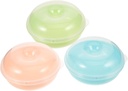 Cabilock Bread Storage Containers 3pcs Airtight Bread Boxes Sandwich Bread Keeper Counter Top Bread Organizers