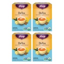 Yogi Tea DeTox Tea - 16 Tea Bags per Pack (4 Packs) - Organic Detox Tea for Digestive & Circulation Support - Includes Burdock, Dandelion, Ginger Root, Black Pepper, Cardamom & Juniper Berry