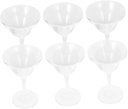 STOBAZA 6pcs Elegant Martini Glasses Crystal Goblet for Cocktails Wine Footed Drinkware for Weddings Parties Home Bar Capacity