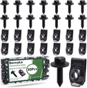 30Pcs Automotive Body Bolt & U-Nut Clips Kit, Multipurpose Fender Bolts Body Fastener Clips for Most Cars Bumper Engine Splash Shield