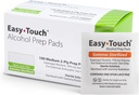 EasyTouch Gamma-Sterilized Alcohol Prep Pads, Box of 100