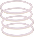 Anbige 4PCS White Rubber Sealing O-Ring Gasket Replacement Parts,Compatible with Ninja Juicer Blender Replacement Seals (4 3.22inch gaskets)