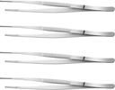 Yaomiao 4 Packs Bar Tweezers Long Garnish Tongs Bar Tweezers Stainless Steel Korean Bbq Tongs for Bartender Cocktail Cooking Food(Silver,12 Inch)