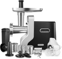 Meat Grinder Heavy Duty, 3000W Max Ultra Powerful, 5 in 1 HOUSNAT Multifunction Electric Meat Grinder, Sausage Stuffer, Slicer/Shredder/Grater, Kubbe & Tomato Juicing Kits, Home Kitchen Use