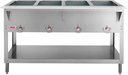 Kratos Commercial Electric Steam Table, 4 Well Stationary Hot Food Table, NSF Certified Food Warmer, 120V, 2000W (28W-111)