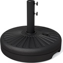 JEAREY 81.5lb Max Capacity Patio Umbrella Stand, Outdoor Umbrella Base Water Filled Stand, Heavy Duty Market Umbrella Holder for Patio, Deck, Poolside (Black)