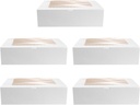 5pcs Portable Cavity Cupcake Box Container Window for Muffins for Parties and Gatherings Design for Easy Storage and Transport