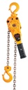 Harrington LB Series Steel Lever Hoist, 9-19/32" Lever, 3/4 Ton Capacity, 15' Lift Height, 0.9" Opening, 11" Headroom