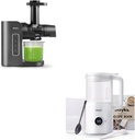 Juicer Machine,Slow Masticating Juicer with 2 Speed Modes & Quiet Motor & Automatic Nut Milk Maker, 20 Oz Soy Milk Maker Machine