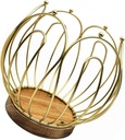 Multifunctional Coffee Pods Storage Basket with Wood Base Decorative Holder for Accessories