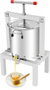 2.6gal Stainless Steel Manual Wine Presser, Fruit Making Crusher with Filter and Side Handles, Home & Commercial Use Juice Extractor for Making Wine Or Juice From Honey, Fruits, Vegetables