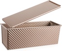 Zerodeko Bread Box for Homemade Bread Rectangular Loaf Pan Heavy Duty Loaf Mold Lid Baking Pan for Baking Supply