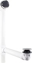 Westbrass Universal Deep Soak PVC Bath Drain, D493244CHM-26, Polished Chrome