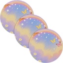 3 Pcs Hot Pad Trivet for Crock Pot 15in Absorb Water Hot Pan Holder Home Decor alfombrilla de para cocina Purple Dreamy Rainbow Butterfly Garden