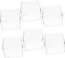 Luxshiny Tiramisu Container Big 6pcs Tiramisu Small Container Dessert Boxes Cake Carrier