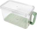 IMIKEYA Bread Box Storage Container Fridge Organizer Fresh Keep Box Refrigerator Crisper Fridge Food Holder