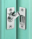 WANLIAN Mini Size 90 Degree Latch Pocket Door Latch Sliding Screen Door Lock