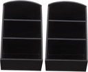 2pcs Coffee Sugar Storage Box Condiment Organizer Lids Tea Bag Holder for Countertop Bar Hotel Inn Restaurant