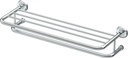 Gatco 5376 Designer II Bathroom Spa Towel Rack, 24", Chrome | Wall Mounted Stainless Steel 26.50" W X 5.68" H X 10" D Towel Holder Rack with Towel Bar for Bathroom