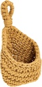 Multi-function Wall-mounted Kitchen Storage Basket for Fruits and Vegetables Tightly Woven Hanging Organizer for Easy Access and Rustic Decor Mini