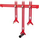 Cabinet Plumbing Jig - Adjustable Guide for Plumbing & Electrical Outlet Holes in Sink Base Cabinets and Bathroom Vanities - Made in USA