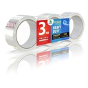 Clear Packing Tape, Heavy Duty Packaging Tape 1.88 inch x 55 Yards Refill Roll for Shipping Mailing Moving [Ultra Strong - Super Thick] (3 Rolls / 165 Total Yards)