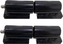 HLMOptimo Heavy Duty Weld-on Barrel Hinges - 5 Inch, 450 Lbs Load Capacity, 2 Packs for Swing Gate, Trailer Ramp, Fence Gate