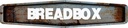 BREADBOX Rustic Weathered Metal Look Diamond Shaped 8" Magnet of Sign Design