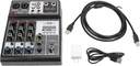 Professional Audio Mixer, USB MP3 DJ Mixer 48V Phantom Power Sound Mixing Console Interface for Stage Live Gigs Karaoke (Alomejorgcq32biaxe-11)