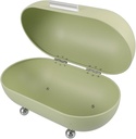 PRETYZOOM Bread Box for Kitchen Countertop Retro Style Multi-functional Organizer and Snacks Storage Bin for Use