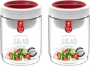 Salad Bottle Set of 2, with Leak Proof Salad Sauce Dressing Case 25.36oz