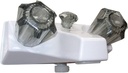 Lasalle Bristol 20351W21 Tub & Shower Diverter, 4", White W/Smoke Knobs