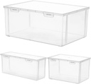 3pcs Stylish Bread Loaf Storage Container Airtight Bread Box Dispenser for Kitchen